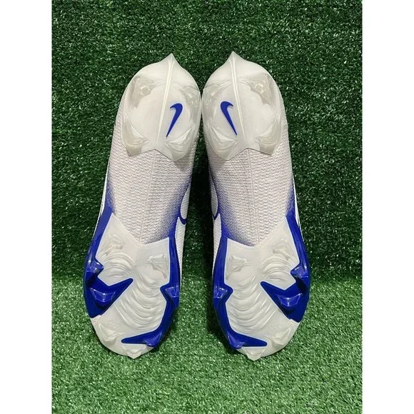 Nike Vapor Edge 360 Elite Football Cleats White Blue CV6282-107 Men’s Size 13.5 - Picture 9 of 9